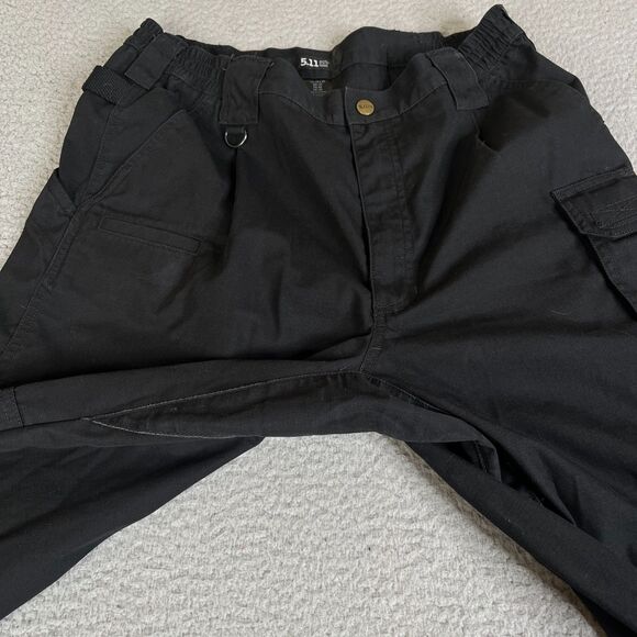 5.11 Tactical Cargo Pants  34x30 Black Ripstop Double Knee Utility 74273 019 -#2 - Picture 2 of 13